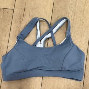 running girl Blue Sports Bra